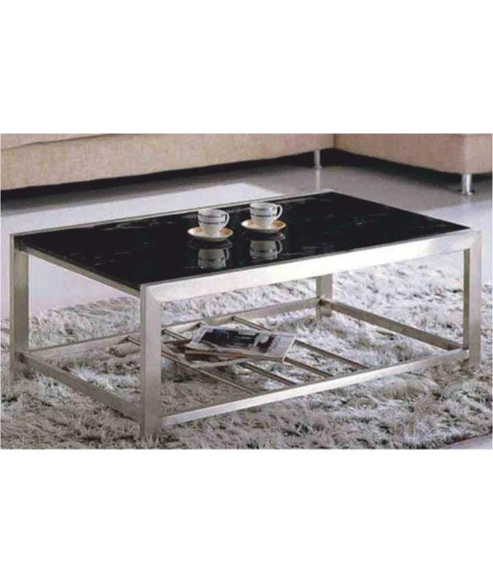 OM WOODS CENTER TABLE WITH  GLASS ( 900*600*450)