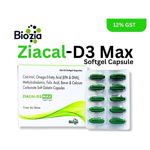 Ziacal-D3 Max Softgel Capsules - Drug Type: General Medicines