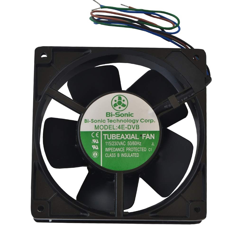 Bi-Sonic 4E-DVB Axial Fan AC 115/230V 22/21W Dual Voltage High Temperature Resistance Axial Cooling Fan