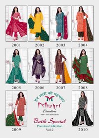 Mishri Batik Special Vol-2  Dress Material