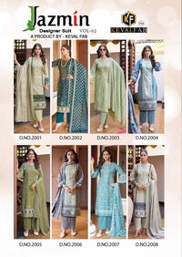 Keval Jazmin Vol-2  Karachi Dress Material