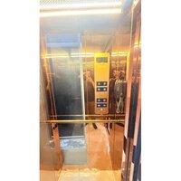 Rose Gold Glass Home Elevator Cabin - Height: 2100 Mm A   2400 Mm Millimeter (mm)
