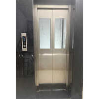 SS Half Glass Automatic Elevator Door