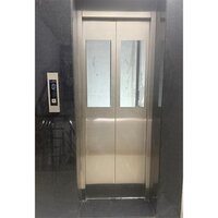 Ss Half Glass Automatic Elevator Door - Color: Silver