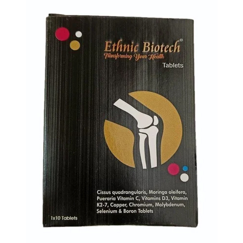 Ethnic Biotech Cissus Quadrangularis Selenium Boron Tablets
