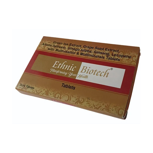 Ethnic Biotech Green Tea Extract Lycopene Multivitamin And Multiminerals Tablets - Drug Type: General Medicines