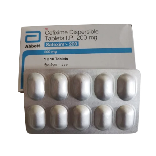 200mg Cefixime Dispersible Tablets IP - 1x10 Pieces | Adult Use, Convenient Dispersible Form, Room Temperature Storage