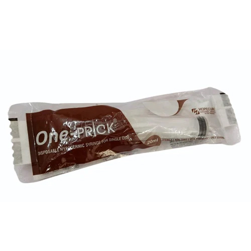 20Ml One Prick Hypodermic Syringe - Material: Polypropylene (Pp)