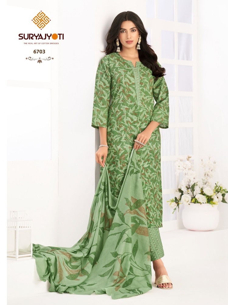 Suryajyoti Trendy Cotton Vol-67  Dress Material