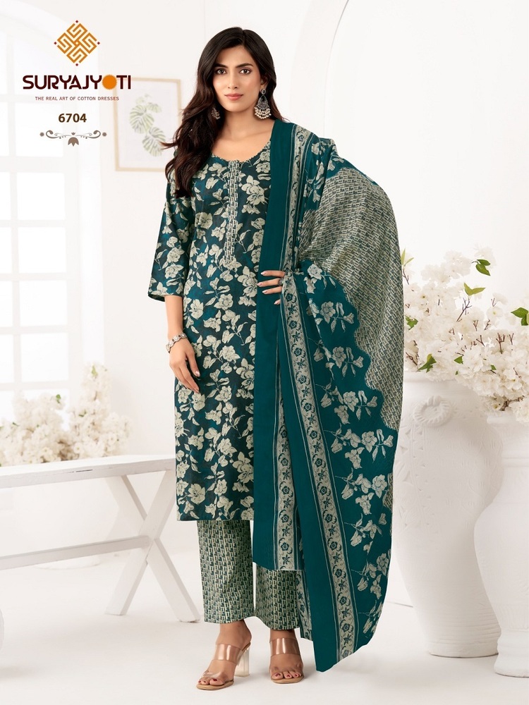 Suryajyoti Trendy Cotton Vol-67  Dress Material