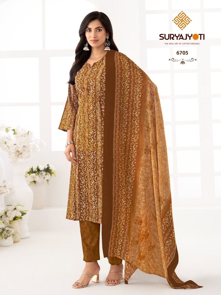 Suryajyoti Trendy Cotton Vol-67  Dress Material