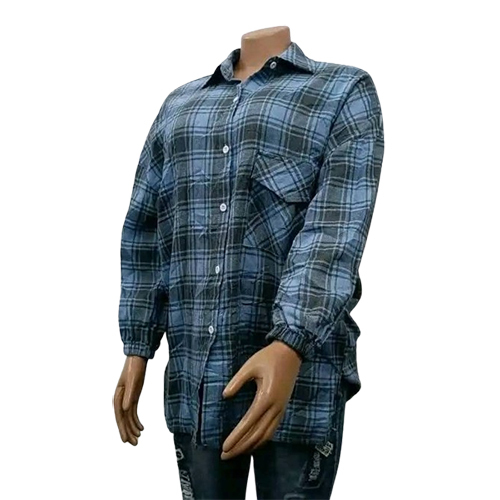 Used Men Checked Shirt