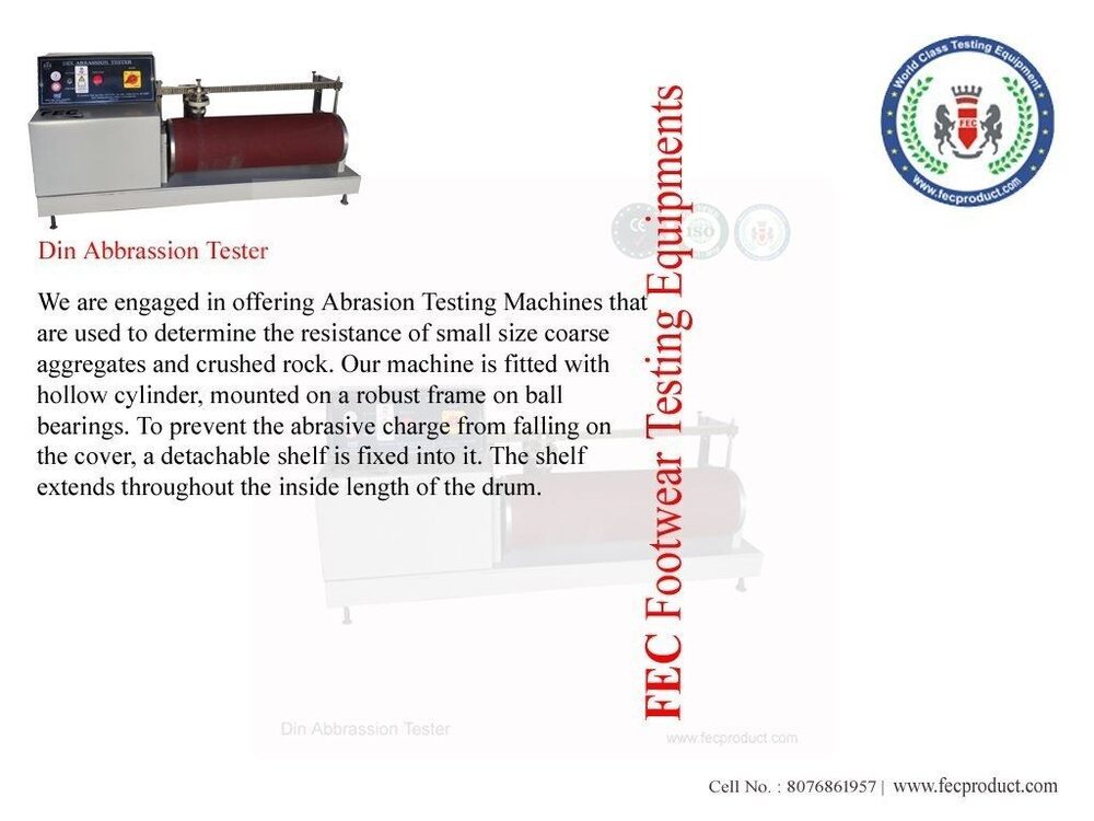 Din Abbrassion Tester