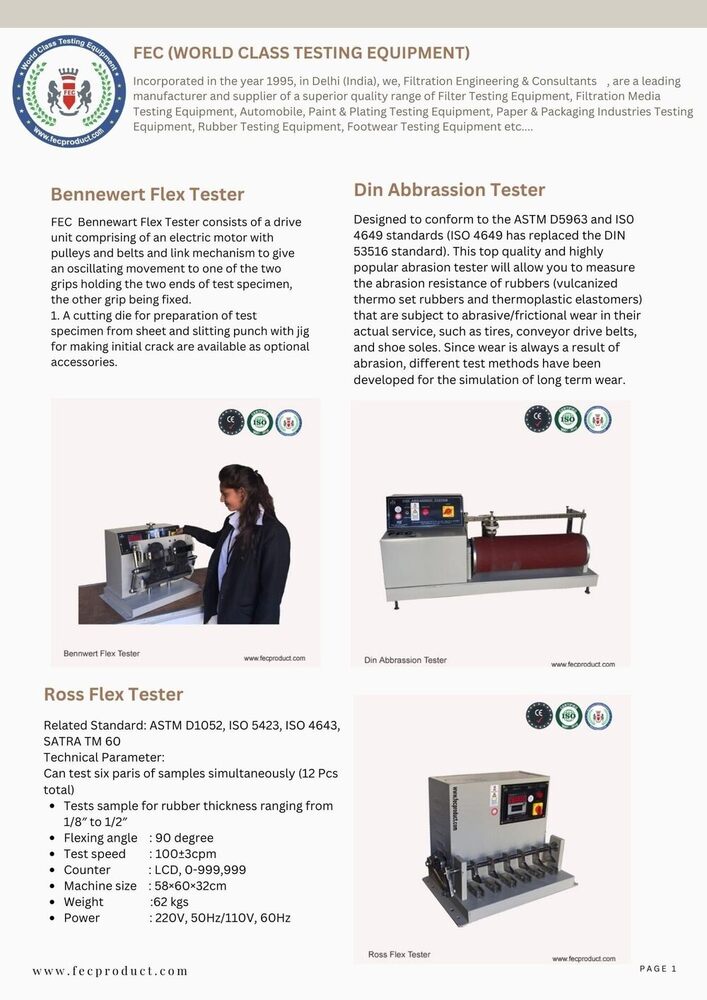 Din Abbrassion Tester