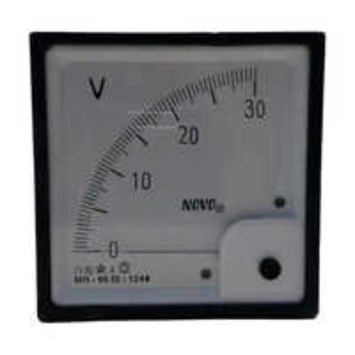 Dc Volt Meter - Color: Black & White