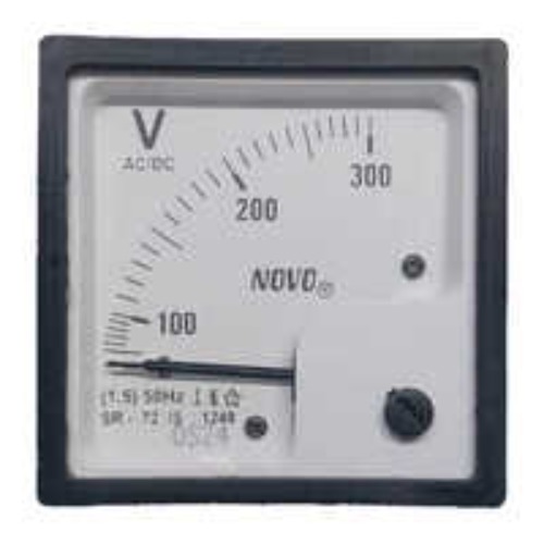 Ac Voltmeter - Color: Black & White