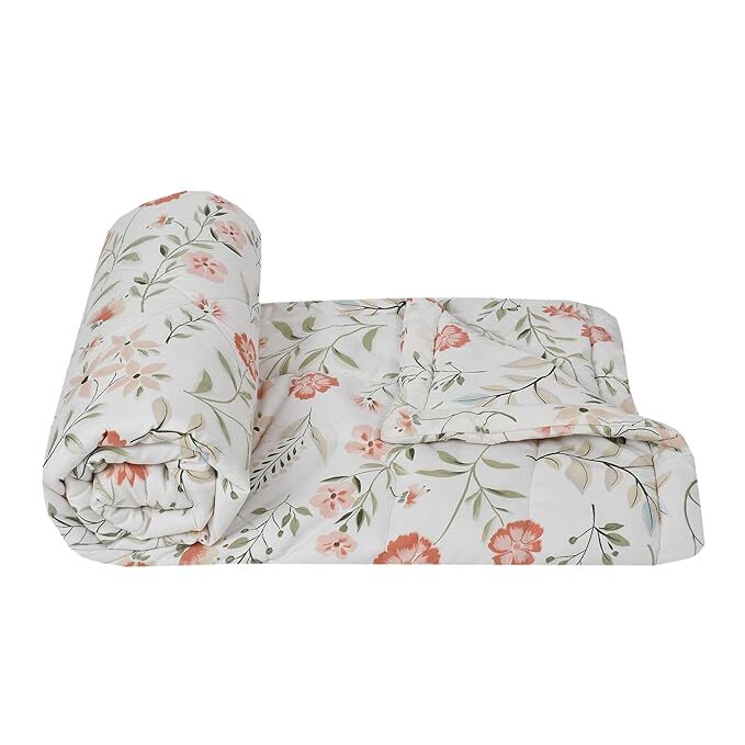 Double Bed Comforter - Cotton Blend, Printed Design With Vibrant Colors | Adds Richness To Your Bedroom Aesthetic And Enhances Sleep Quality