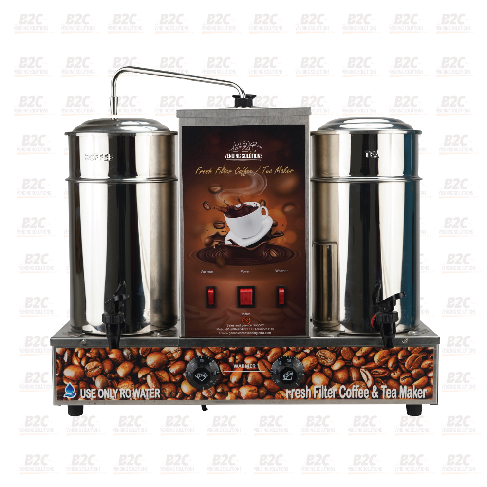 Traditional tea and coffee machine