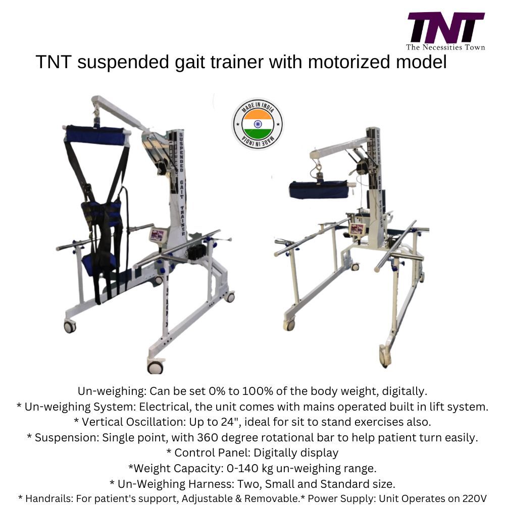 TNT Motorized Gait trainor for physiotherapy