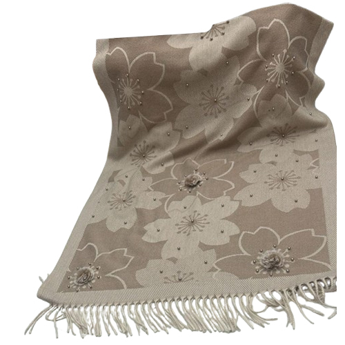 Pompom With Moti Shawl