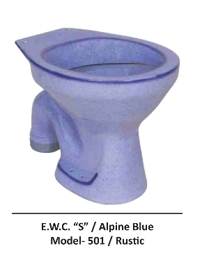 Rustic E.w.c alpine blue