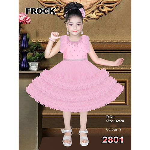 2801 16X20 Designer Baby Frock - Color: Different Available