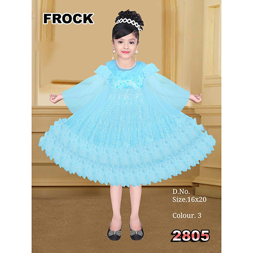 2805 16X20 Sky Blue Baby Frock - Color: Different Available
