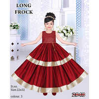 2848 22x32 Red Stylish Baby Frock
