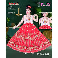 901 22x32 Printed Baby Frock
