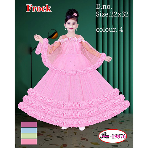19876 22x32 Light Pink Baby Frock