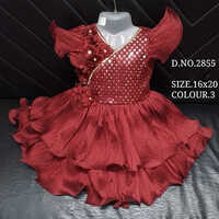 2855 16x20 Knee Length Baby Frock