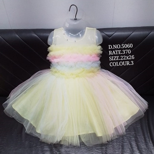 5060 22x26 Trendy Soft Net Baby Frock