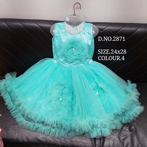 2871 24x28 Pastel Green Baby Frock