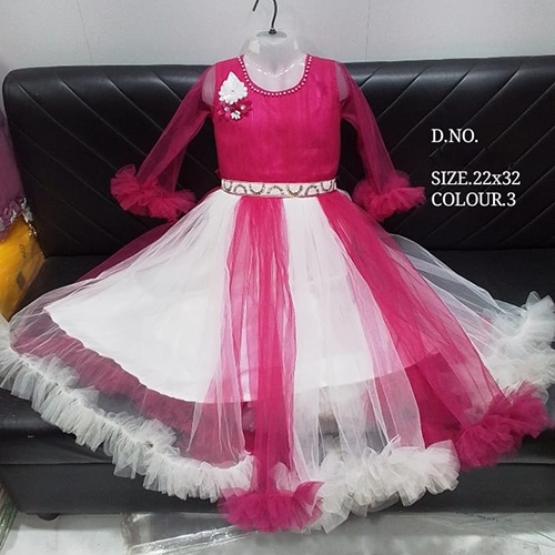 22X32 Stylish Baby Frock - Color: Different Available