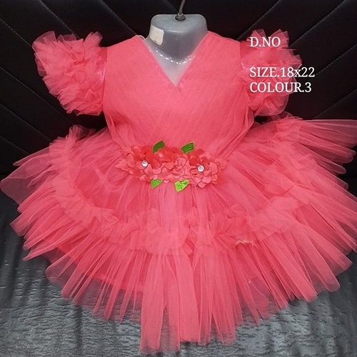 18x22 Dark Pink Baby Frock