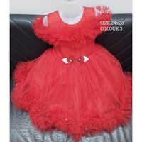 24x28 Red Baby Frock