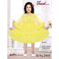 2910 16x20 Light Yellow Baby Frock