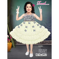 2912 16x20 Butterfly Printed Baby Frock
