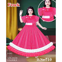 710 22x32 Embroidered Fancy Baby Frock