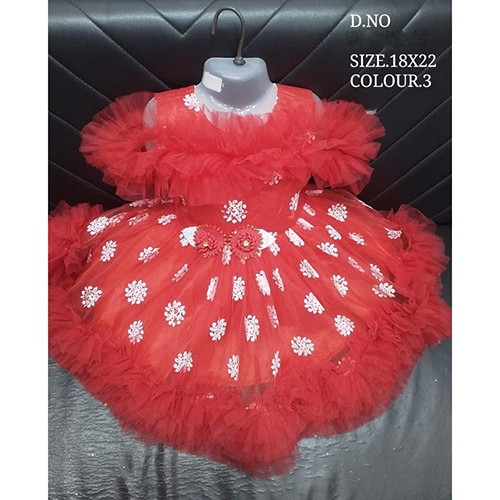 18x22 Flower Printed Baby Frock