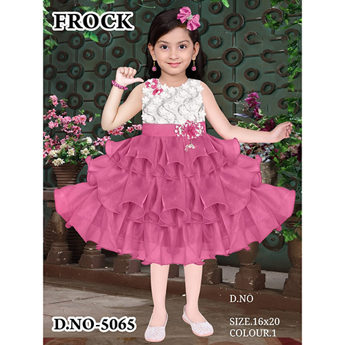 5065 16x20 Party Wear Baby Frock