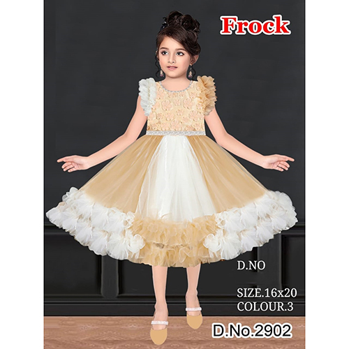 2902 16x20 Knee Length Baby Frock