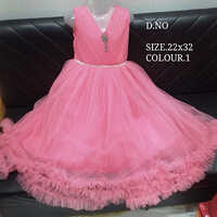 22x32 Net Embroidered Kids Baby Frock
