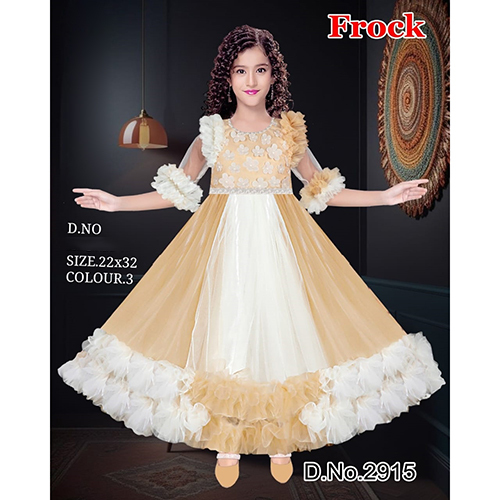 2915 22X32 Princess Kids Frock - Color: Different Available