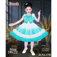 178 18x22 Net Sleeveless Baby Frock