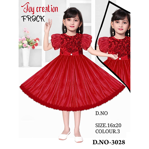 3028 16x20 Red Baby Frock