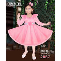 2857 16x20 Rani Velvet Baby Frock