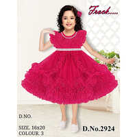 2924 16x20 Handwork Pleated Baby Frock