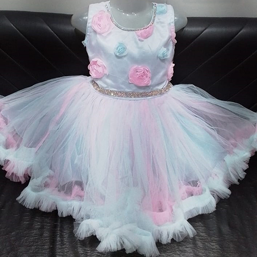 22X26 Fancy Frilled Baby Frock - Color: Different Available