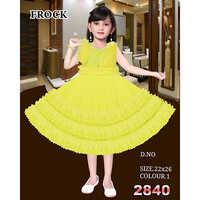 2840 22x26 Below Knee Festive Baby Frock
